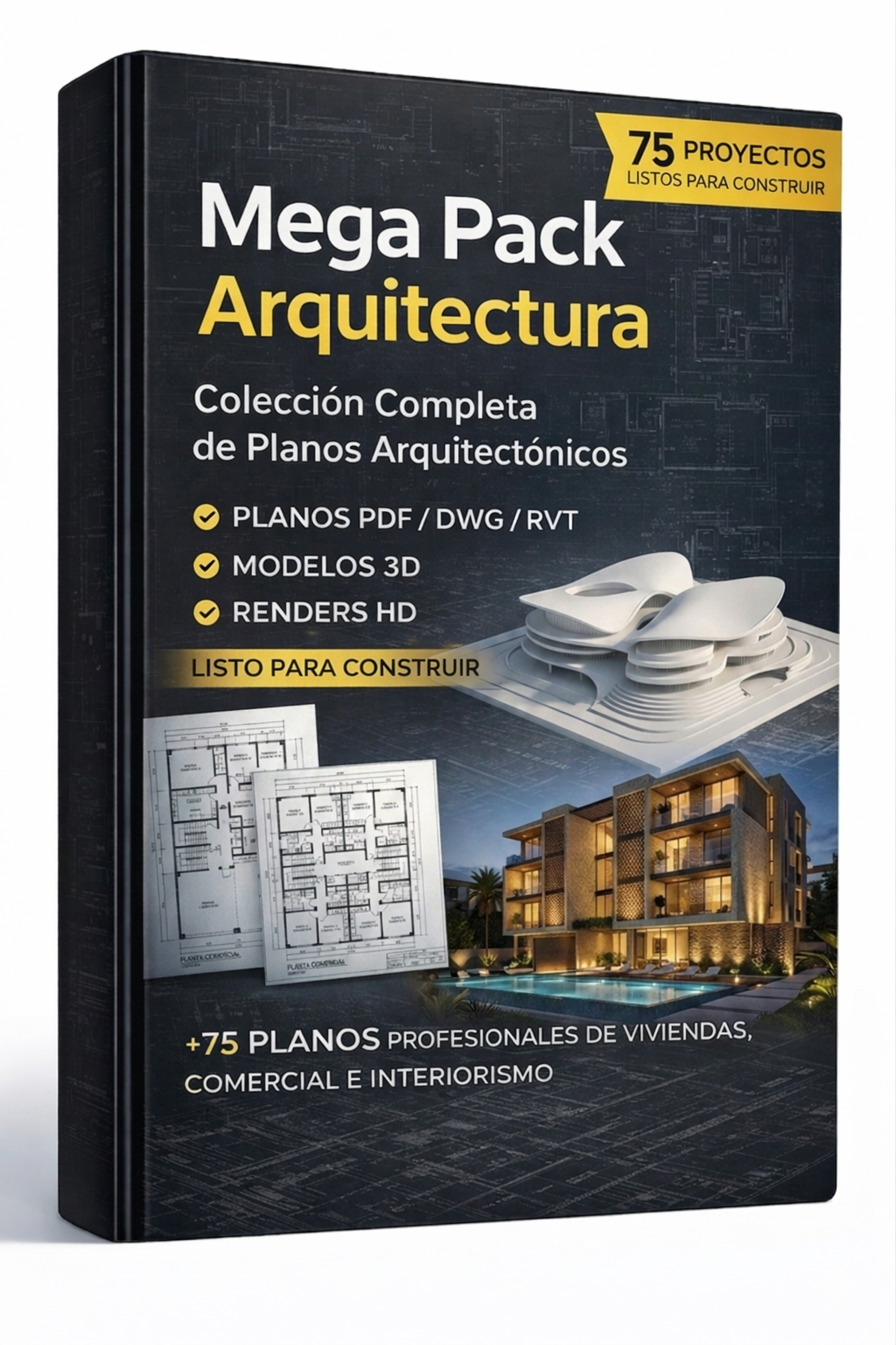 Mega Pack Arquitectura Pro – 75 Proyectos Listos para Construir